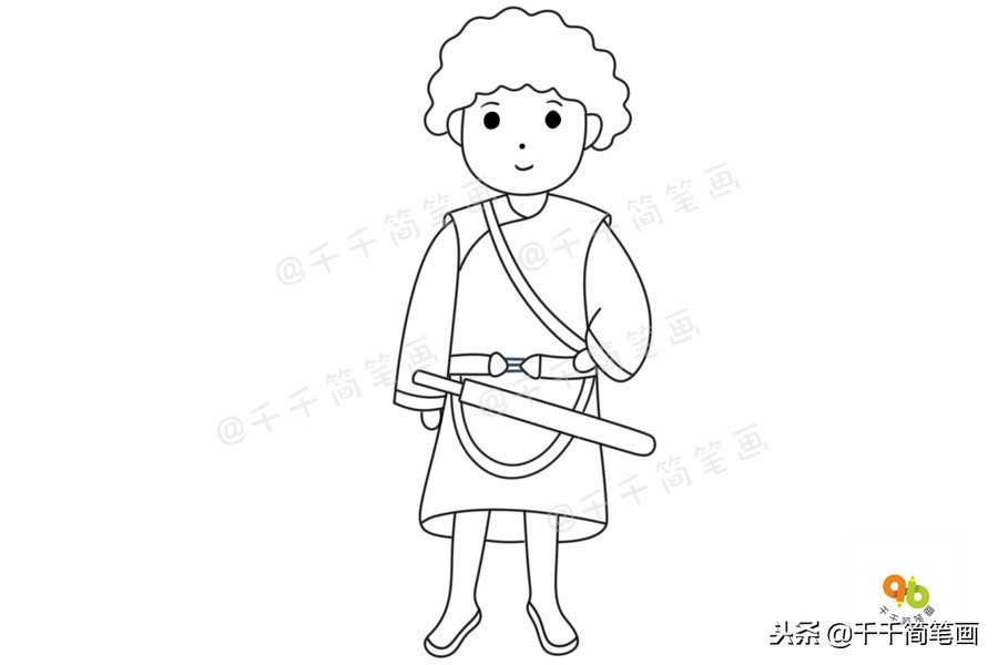 56个民族服装完全版简笔画教程,简笔画入门教学少数民族服饰人物