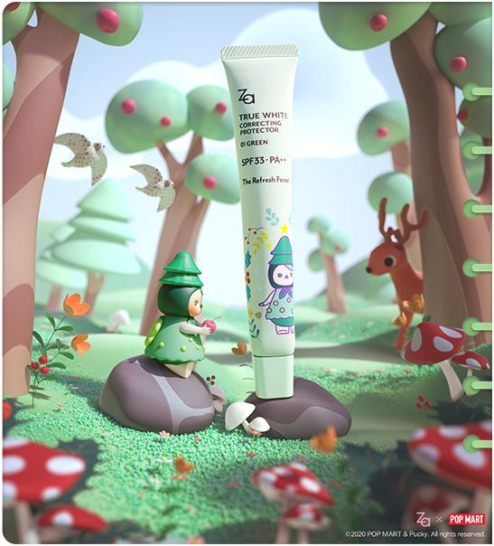 泡泡玛特联名intoyou眼影盘,za泡泡玛特联名