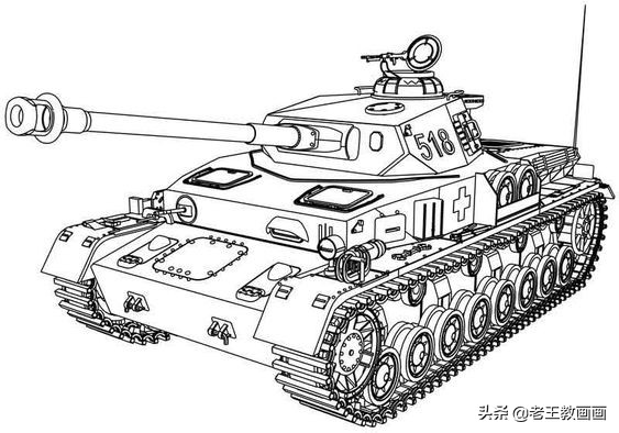 飞机坦克的简笔画,坦克的简笔画大全简单又好看