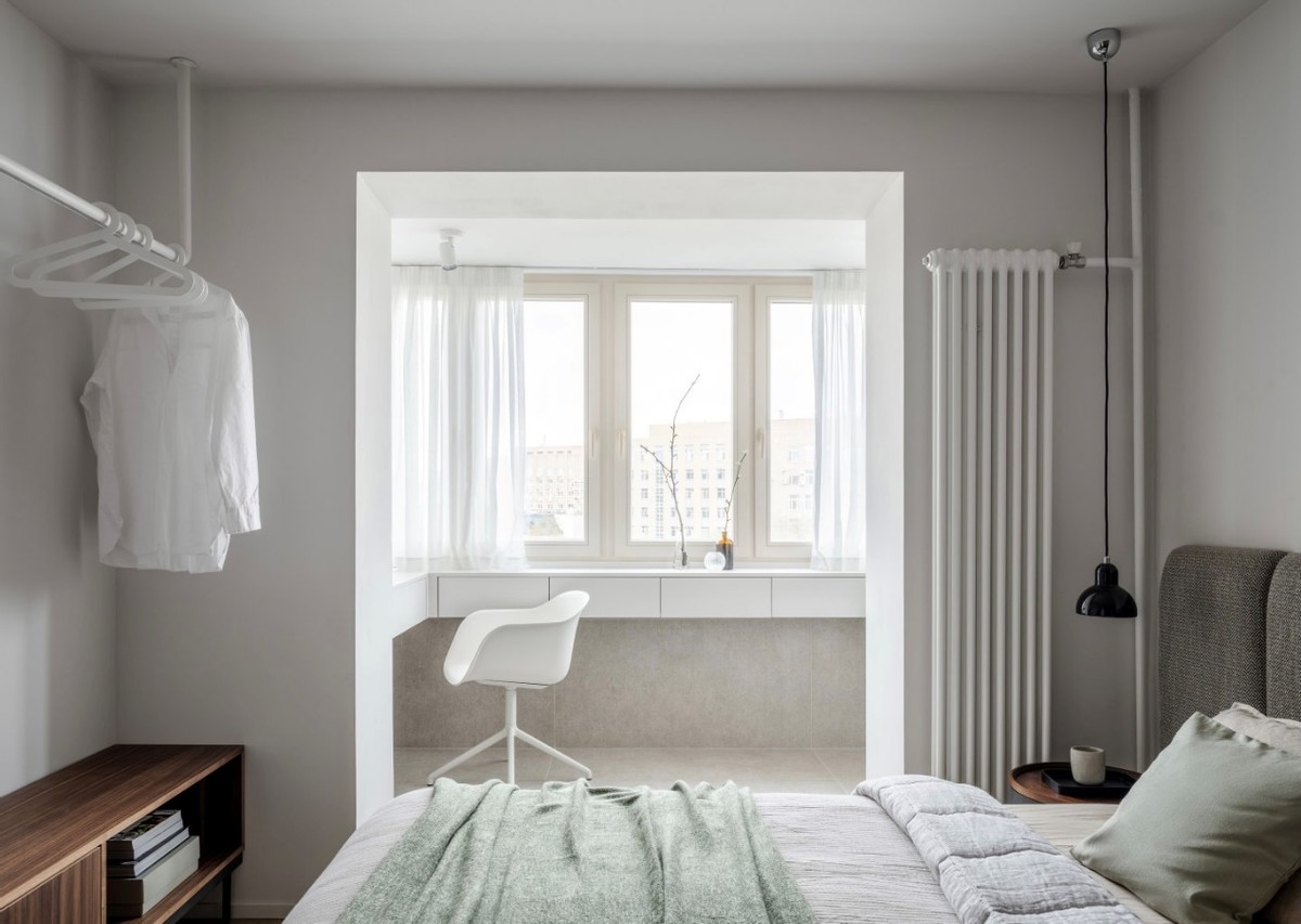 50平小户型深色极简风,深木色和灰色合适小户型吗