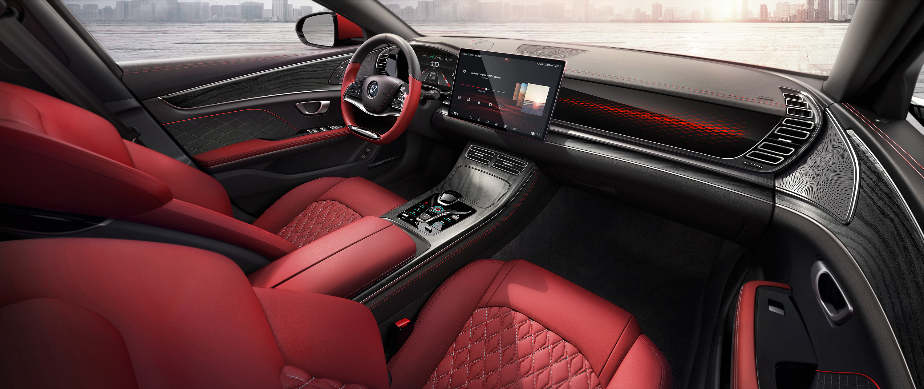 比亚迪汉酷炫照片,比亚迪汉图片高清大图壁纸