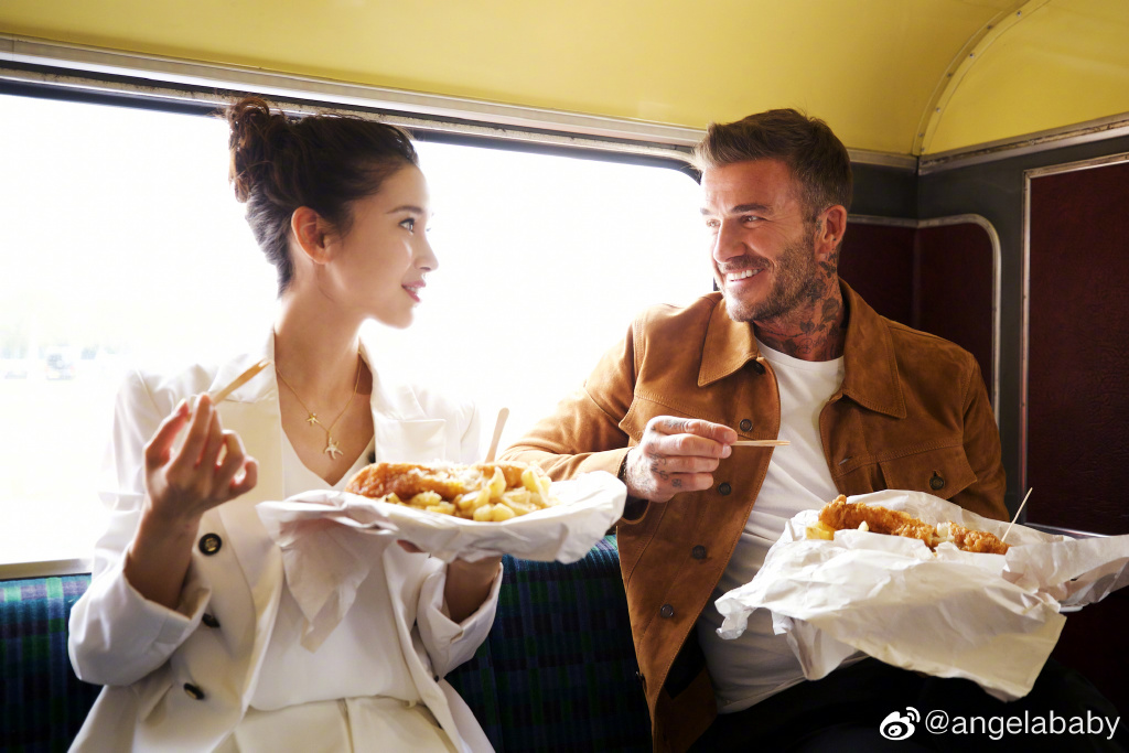 baby与贝克汉姆,baby与贝克汉姆合影
