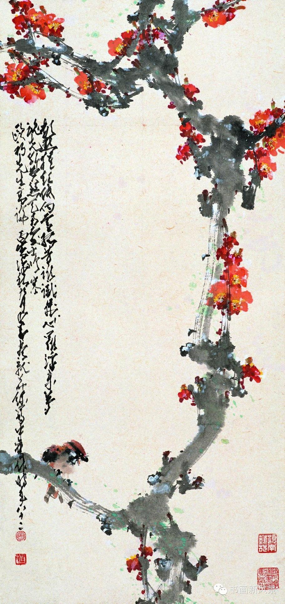 临岭南画派代表人物赵少昂笔意,赵少昂花鸟鱼虫作品