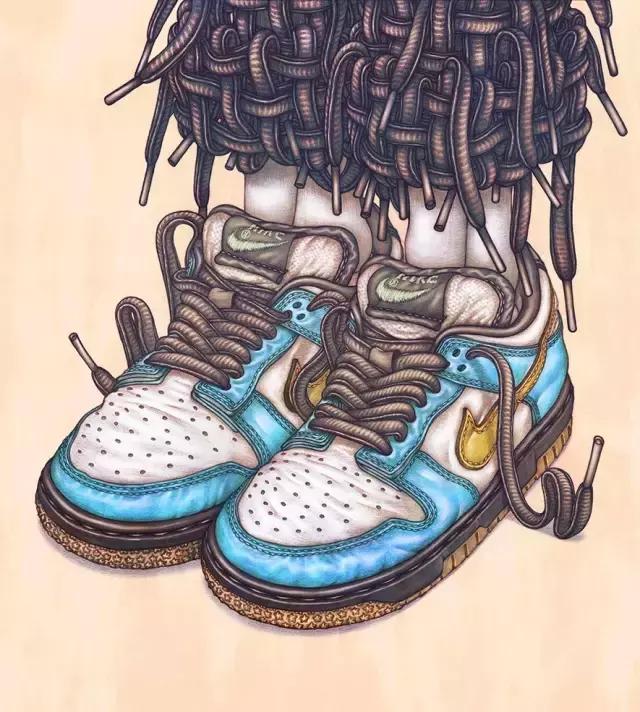 铅笔画耐克,耐克怎样画很好看