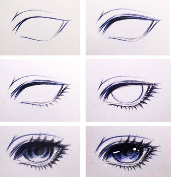 怎么画眼睛最简单又好看二次元,怎么画动漫眼睛二次元教程