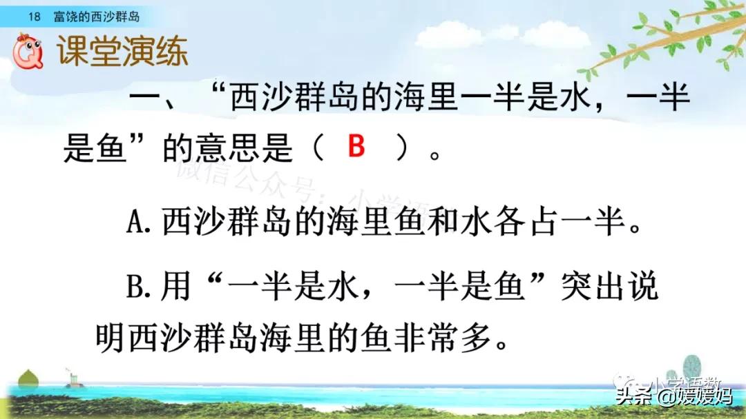 三年级第18课富饶的西沙群岛视频,三年级上册18富饶的西沙群岛笔记
