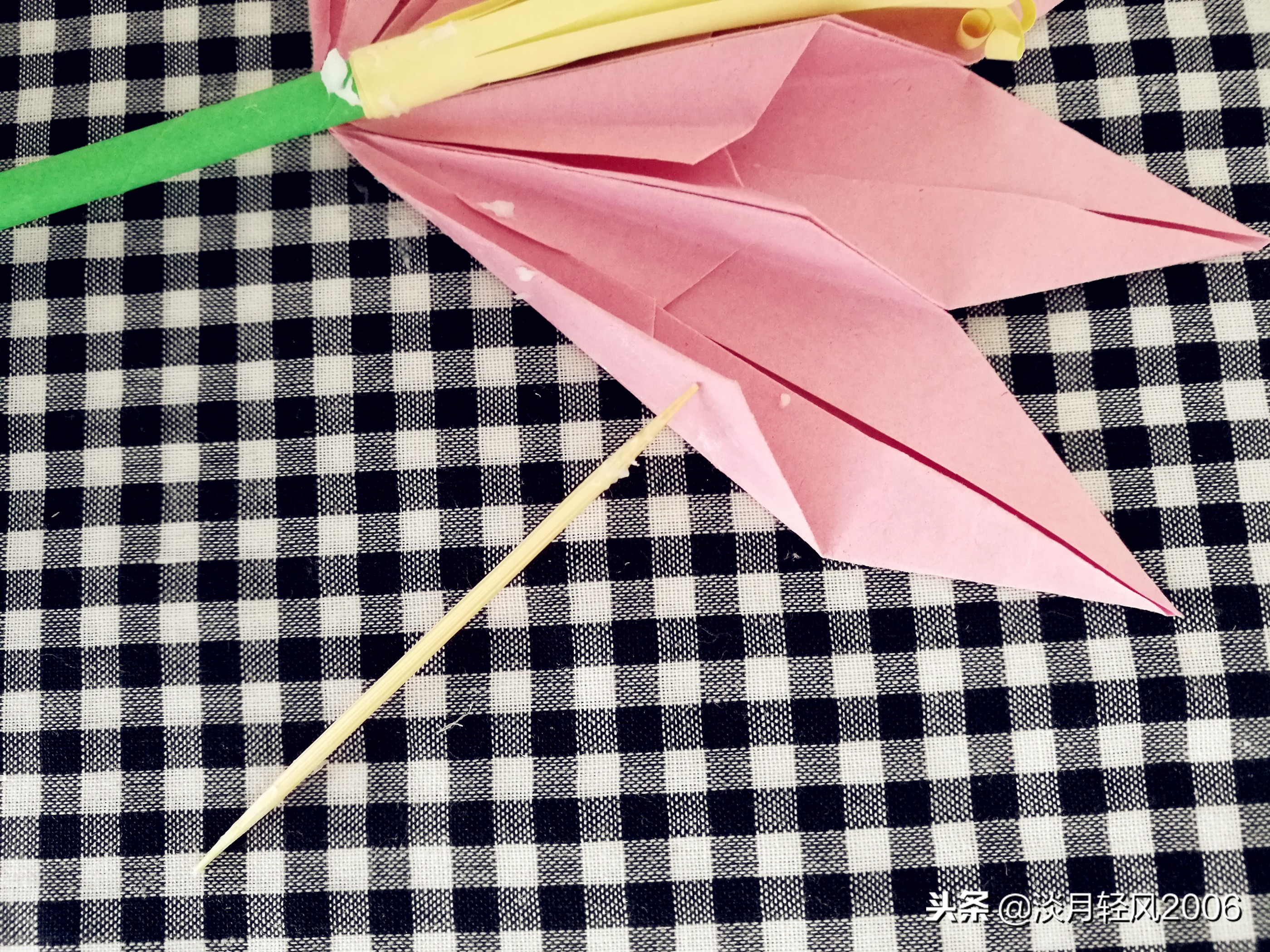 手工百合花制作幼儿园,百合花幼儿手工