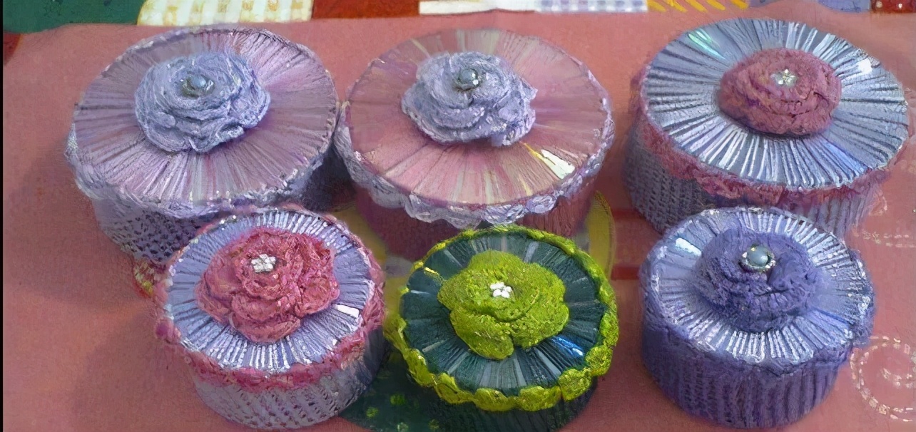 废旧光盘钩针收纳,能够钩什么物件好看又实用