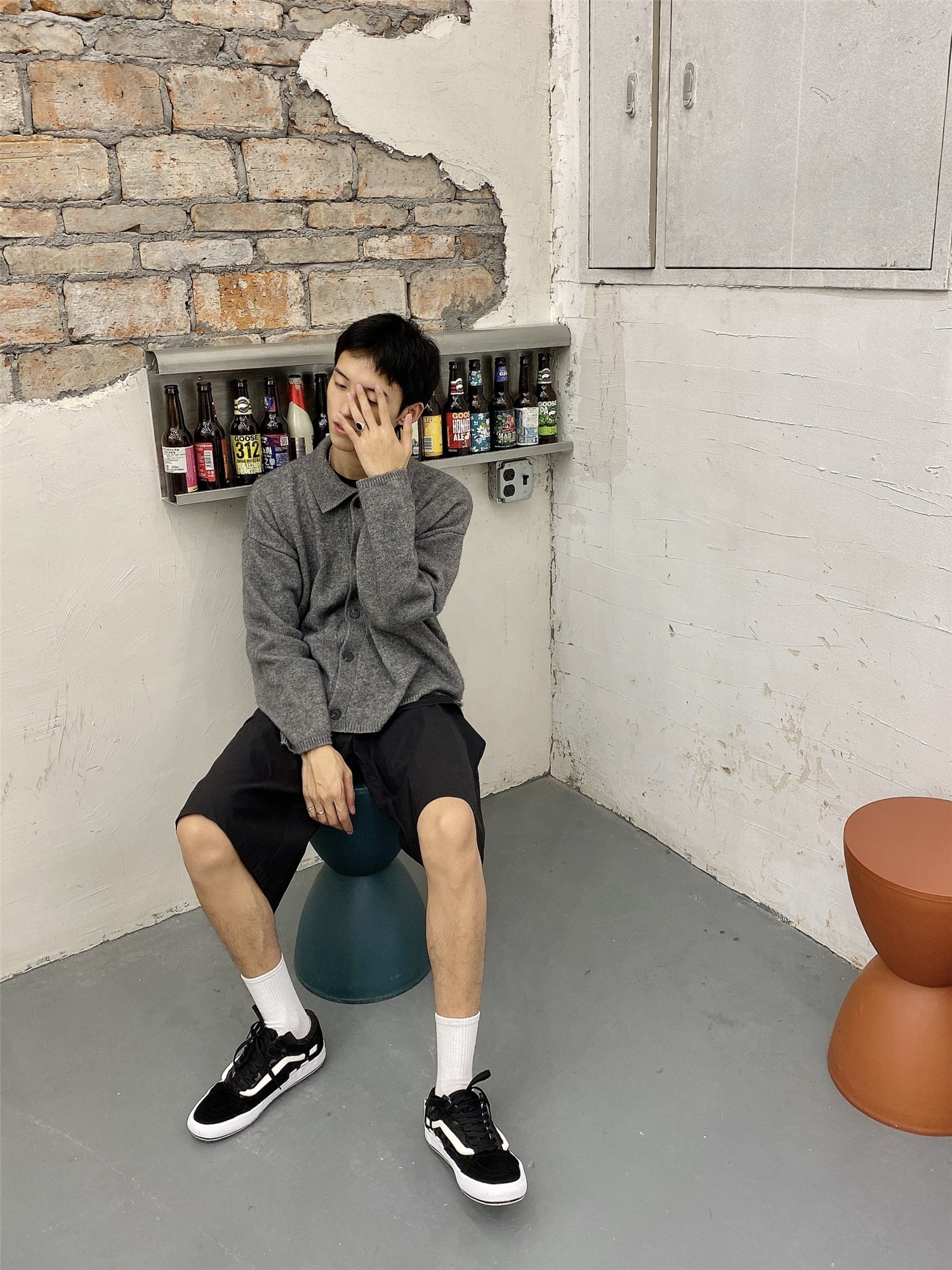 vans复古今秋回潮,vans解构绿色穿搭