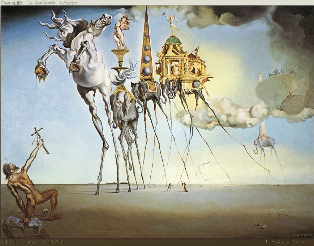学赏画50Dali“不想模仿任何东西的人，什么也创作不出来。”