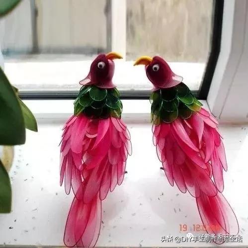 把彩色的*袜丝**套在铁圈上，最后竟然变得这么美（附教程）