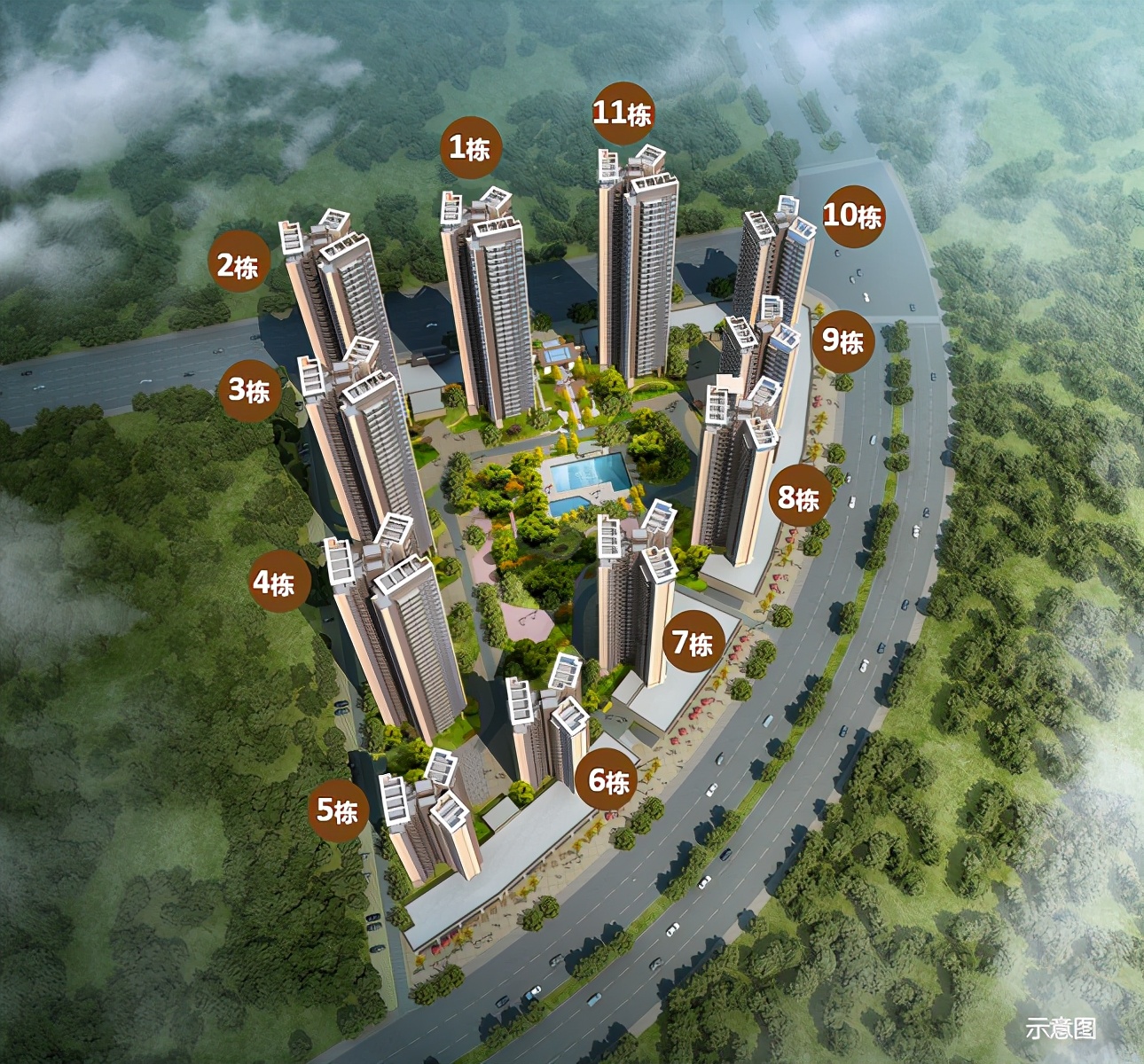 惠州仲恺玖榕府最新视频,惠州仲恺玖榕府111个平方户型图