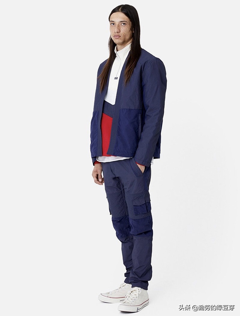 kith2023的夏季风格,kith迷彩拉链连帽外套