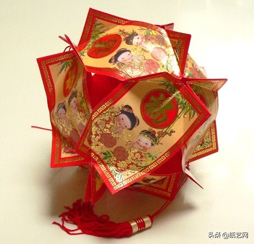 新年灯笼怎么做又简单又好玩,用红包做元宵节灯笼教程