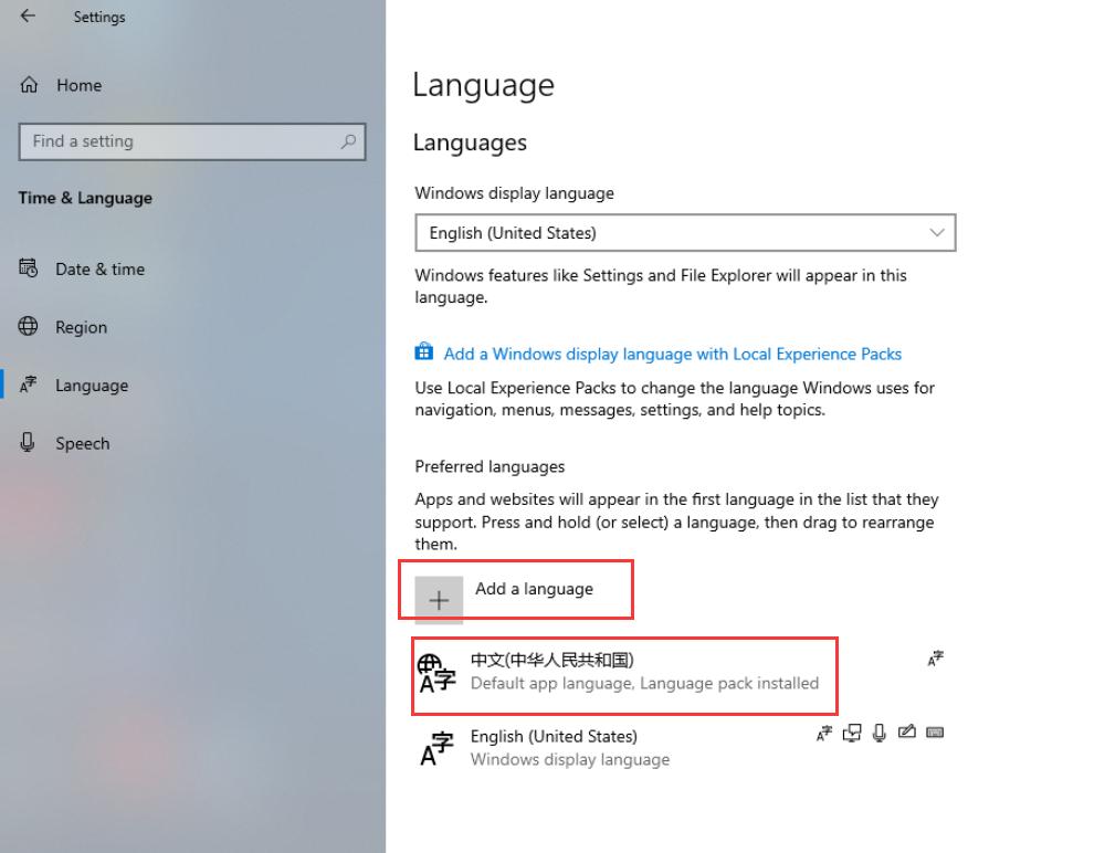 英文版本电脑怎么改中文版本,windows10怎么设置中文版本