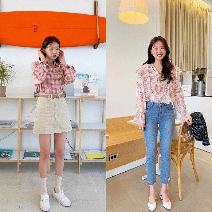 春天穿的小清新套装,合适春天穿的套装女