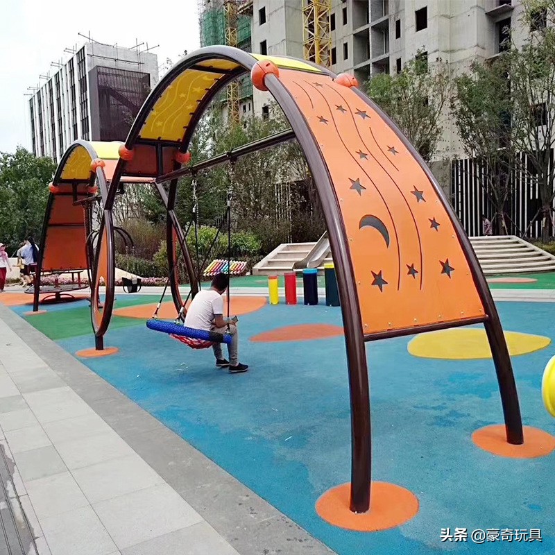 大型户外娱乐儿童木制秋千,儿童游乐场户外项目秋千