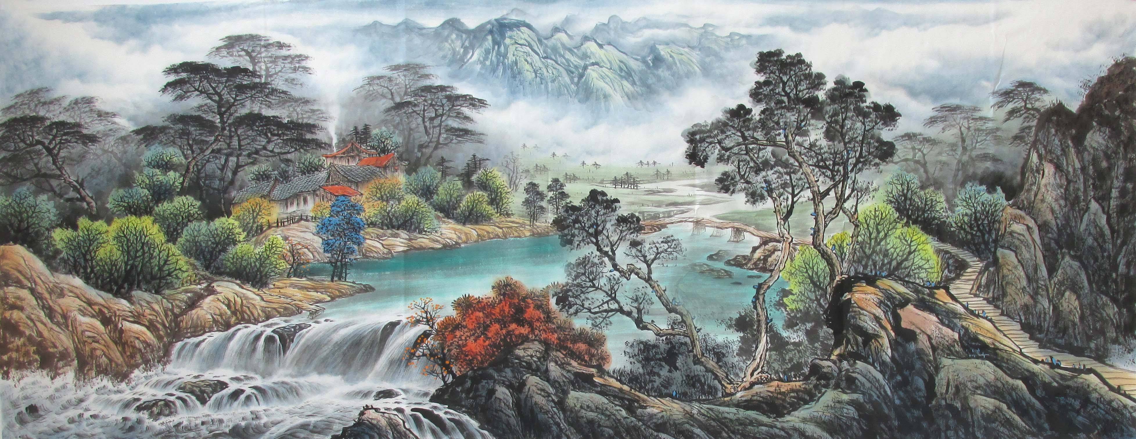 一幅绝美的水墨画,十大绝美水墨山水画