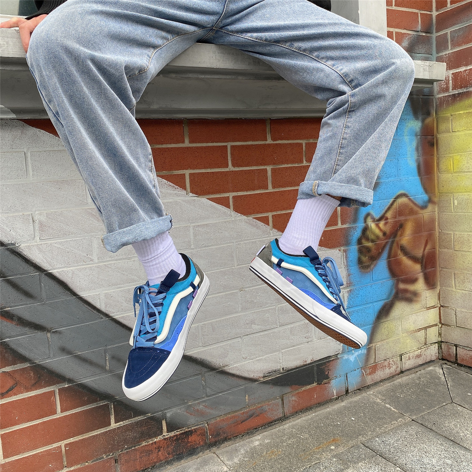 vans复古今秋回潮,vans解构绿色穿搭