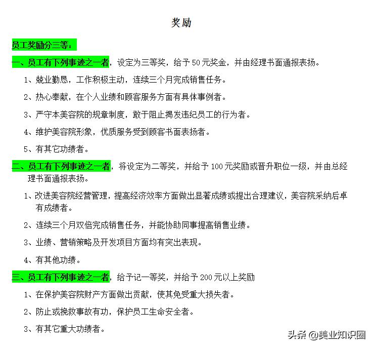 美容院运营总监的薪资标准,美容院员工的薪酬管理提成