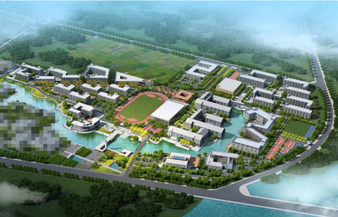 荆州最有特色的一所大学，新校区规划有调整，水系是一大亮点
