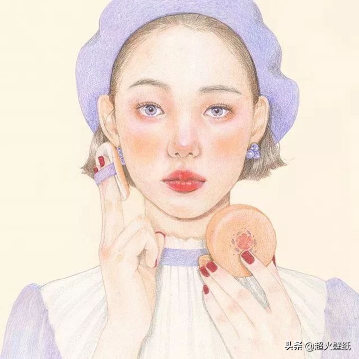 韩国高颜值小姐姐学了6年的绘画，却治愈了全网18万粉丝