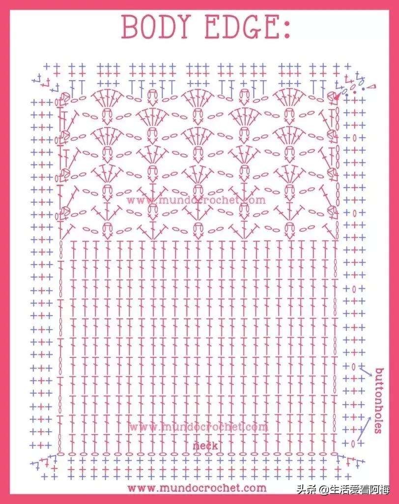 钩织冬季儿童毛衣图解,儿童内搭毛衣钩织教程完全版