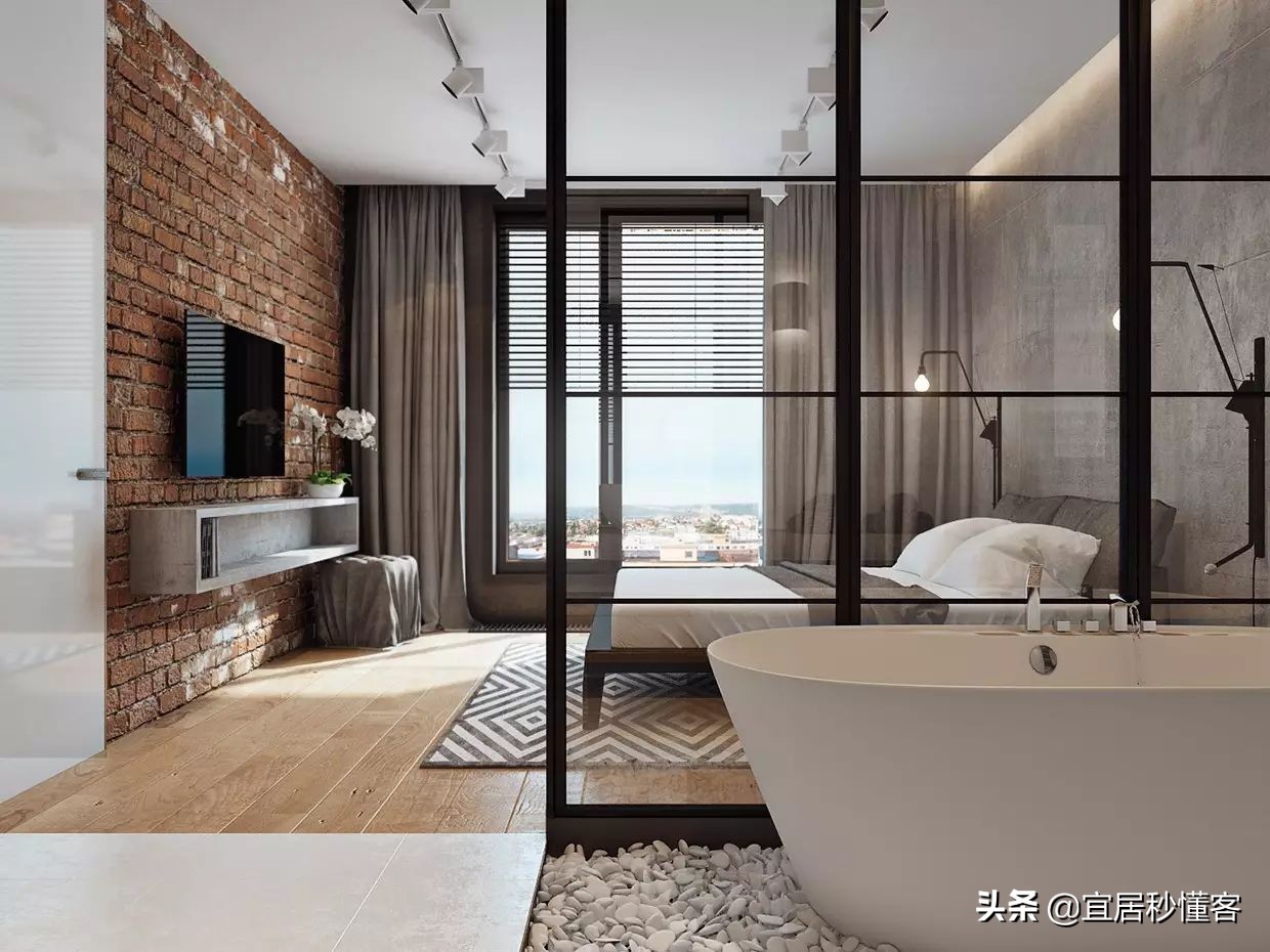 装修玻璃隔断效果图大全小户型,小户型卫生间玻璃隔断