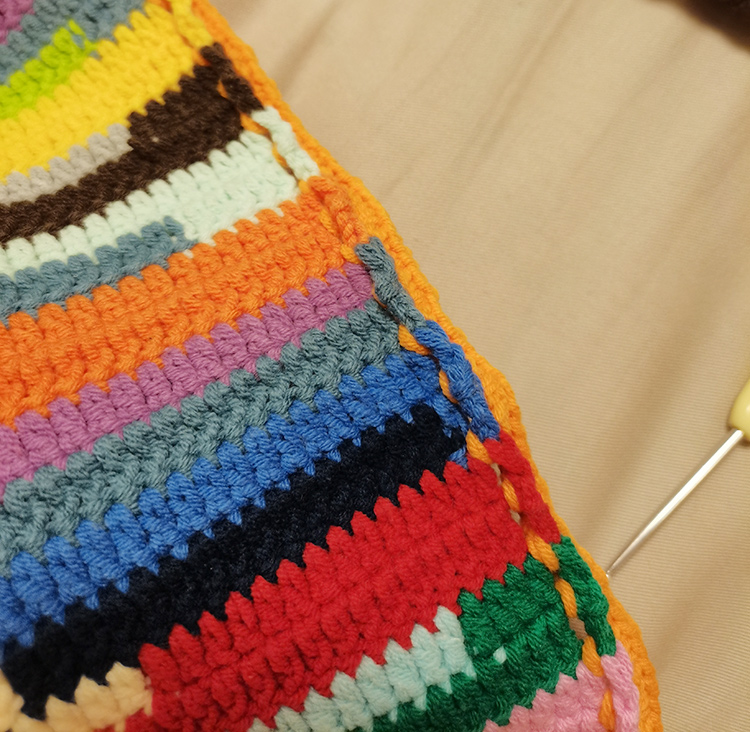 零线头能够钩什么,钩针复古小香风包包教程