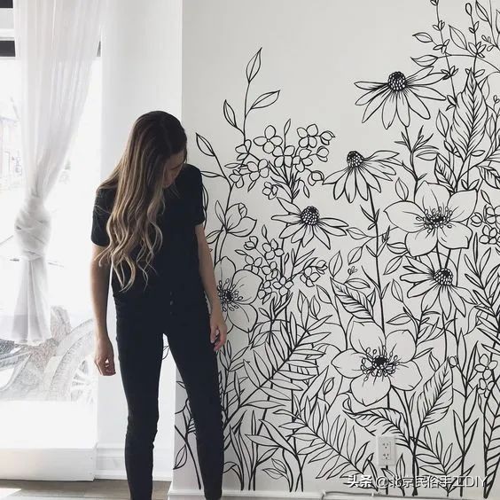 好看好画的墙绘,合适自己动手画墙绘的图片