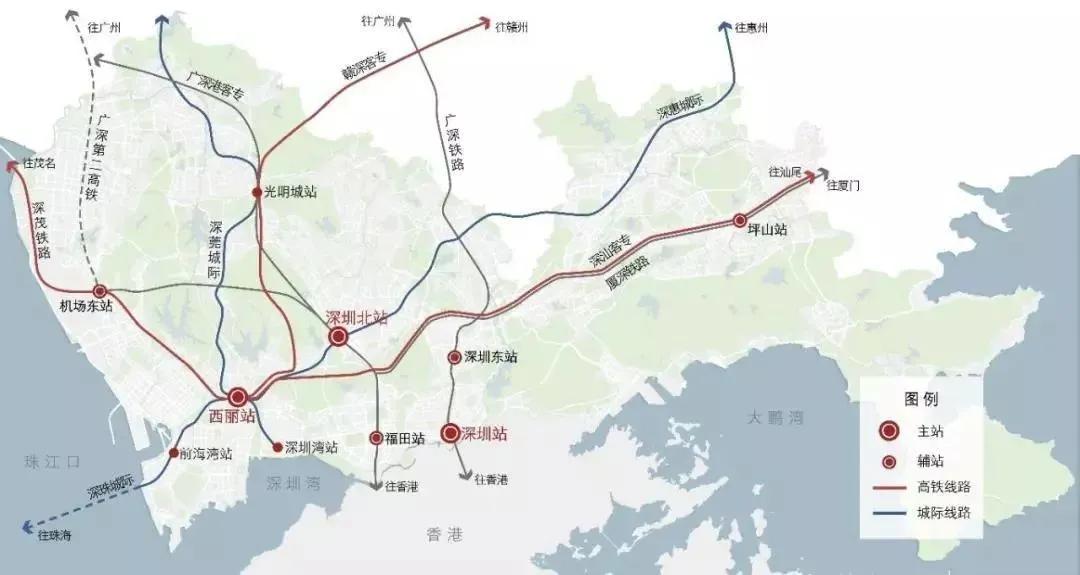珠斗城际轨道交通,深珠通道改深珠城际