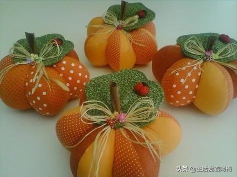 用南瓜能够做什么新花样,布艺南瓜手工制作方法