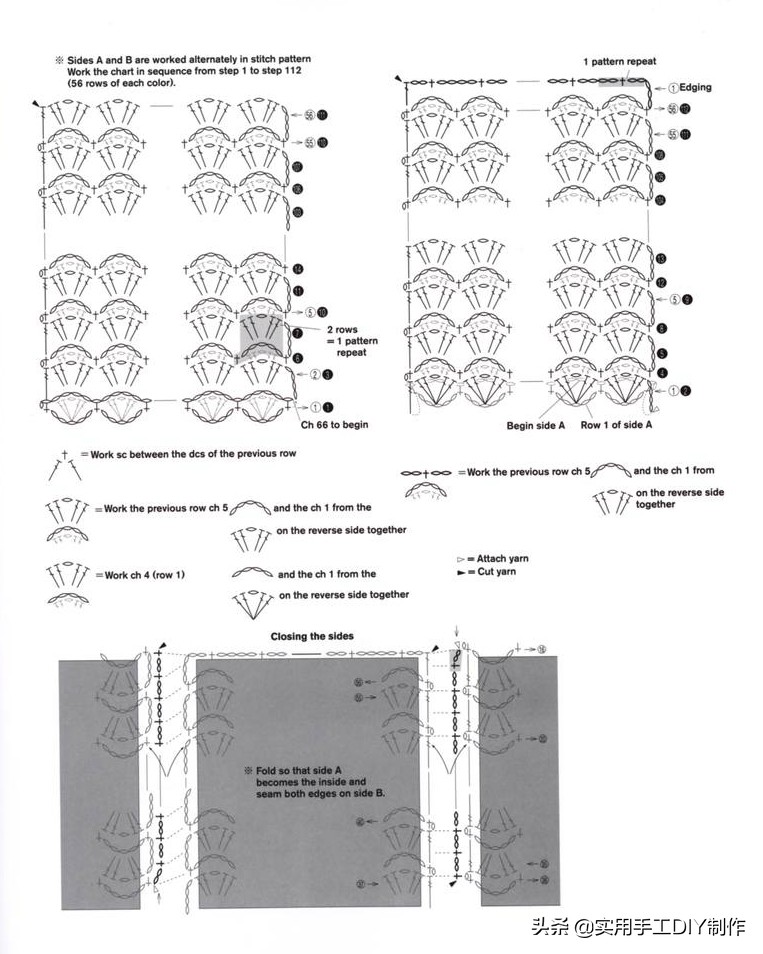 钩简约包包教程视频,合适夏天背的钩编包包花样图解